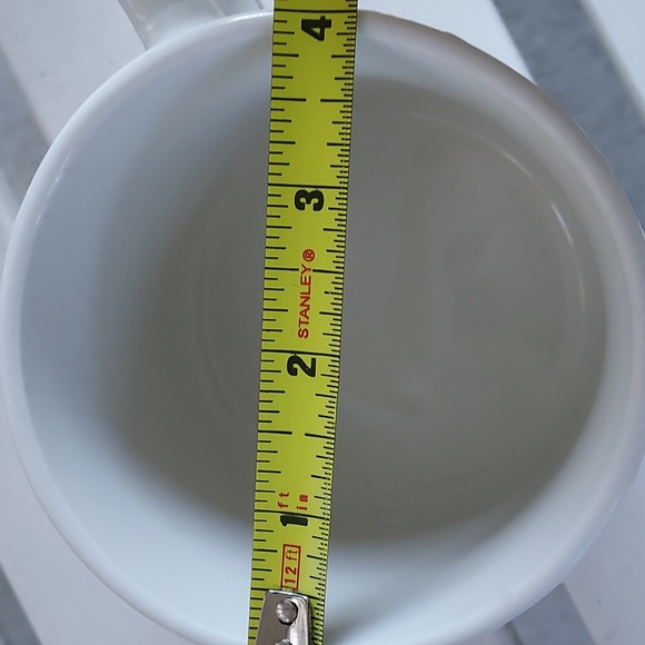 PIER I IMPORTS (2) Embossed White Fruit Coffee Cups - Picture 6 of 6